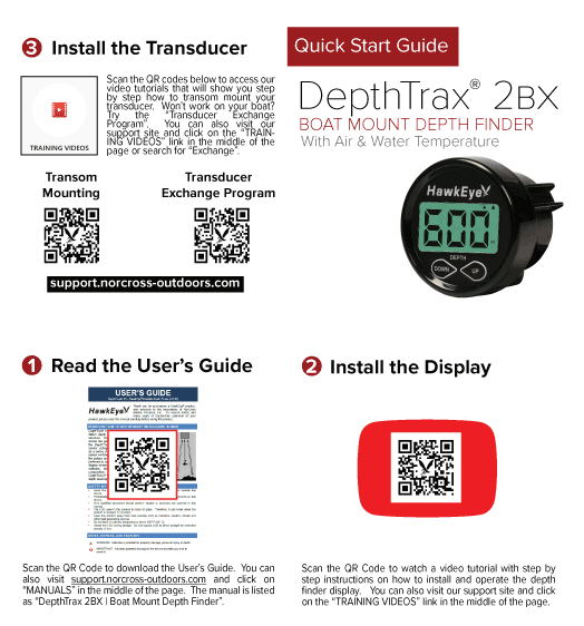 DepthTrax 1H | Handheld Depth Finder